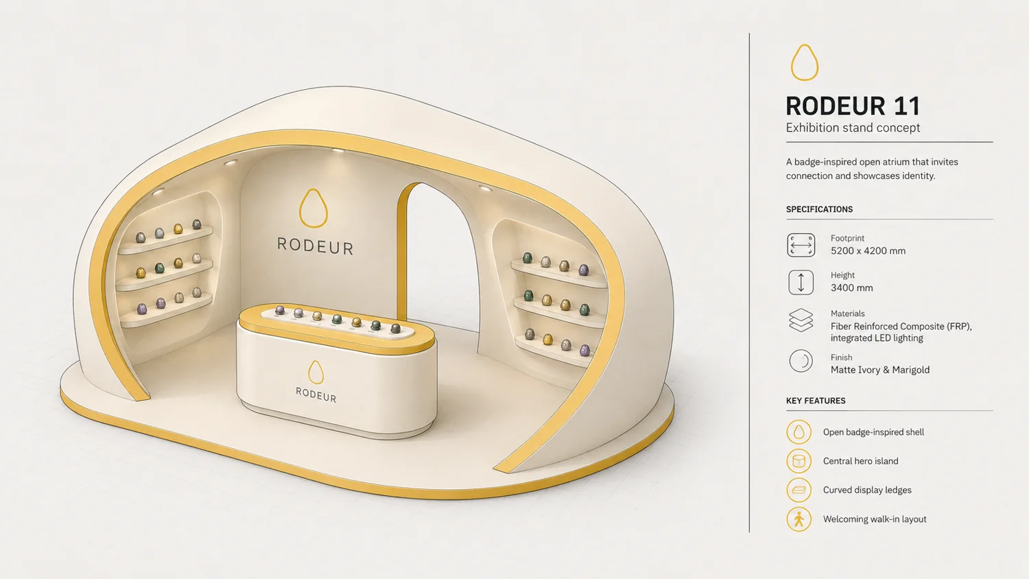 RODEUR stand layout